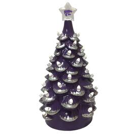 Santa's Workshop - /Gray Kansas State Wildcats 14'' Ceramic Tree - Purple