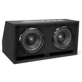 Alpine - W-DB10V, 10” Bass Series Dual Preloaded Vented Wedge Enclosure - 750W