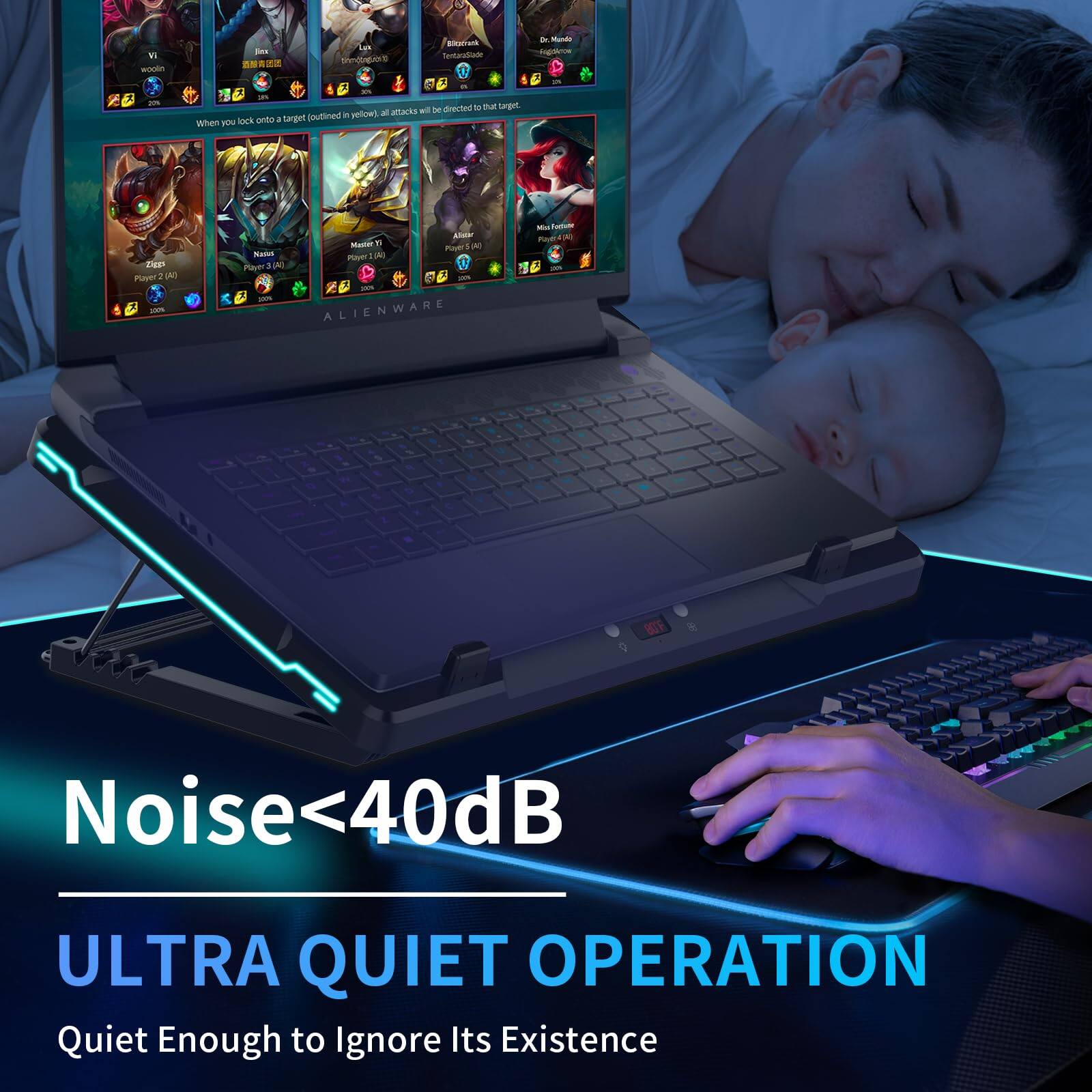 IV - own Ses  
cmOas mae Tentaratiade -  sgmm -  . .  drested - m Lerget - attacks - farget (outlined in veloes Uu Rou orto a When - DE Fit 2 AS sam A Maner Y N Rodf SA Hare On Playe 3 IN - - ALIENWARE - dat P D - - - - - - - L BOF Noise<40dB ULTRA QUIET OPERATION Quiet Enough to Ignore Its Existence

When you lock onto a target (outlined in yellow), all attacks will be directed to that target.