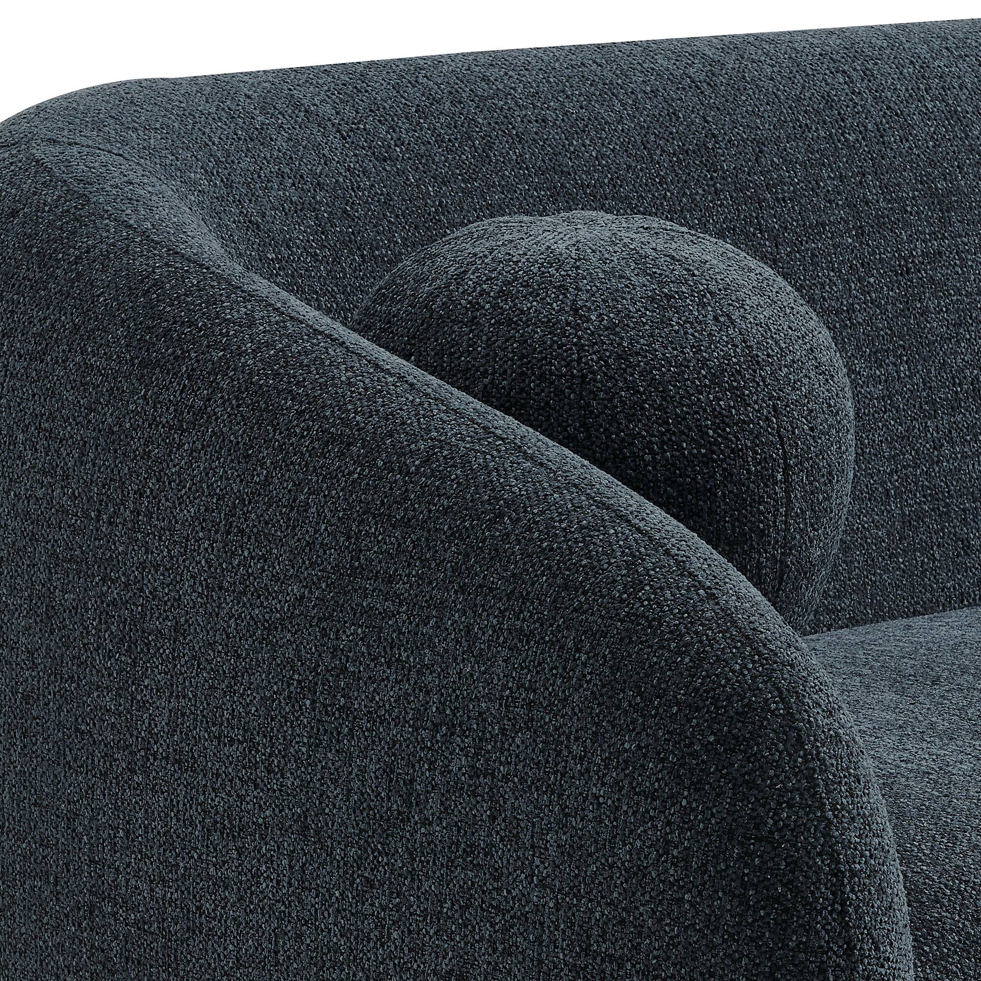 Alt View 4. Modway - Holland 85" Chenille Fabric Sofa by Modway - Blue.