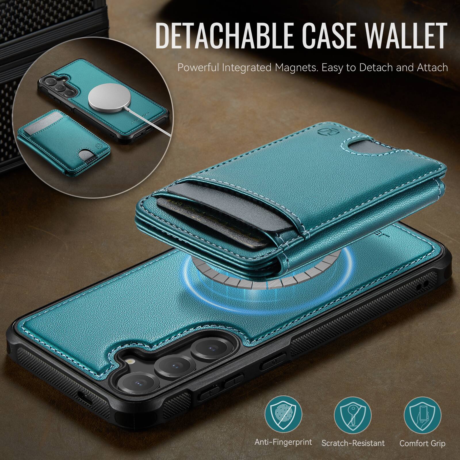 Dteck Magnetic Case For Samsung Galaxy A37 5G Detachable Wallet Card ...
