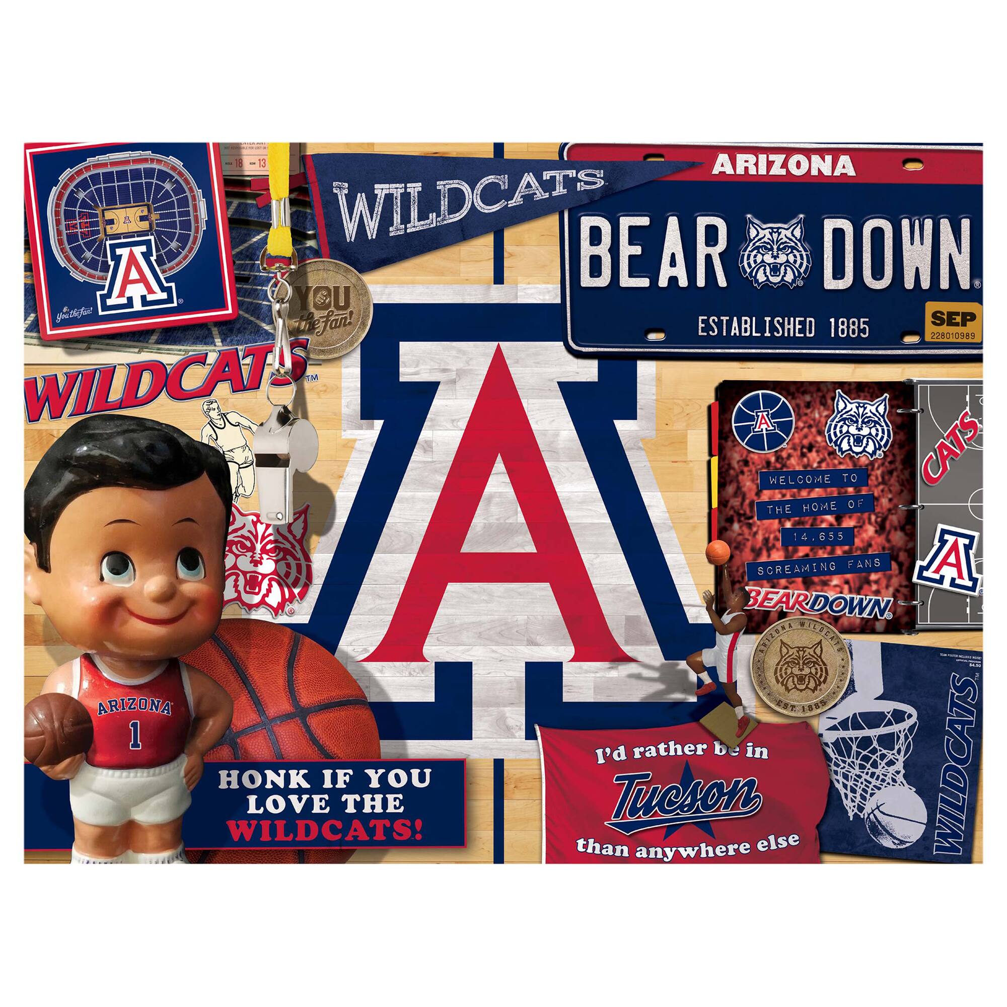 - Arizona Wildcats
- Bear Down
- Established 1885
- Welcome to Arizona
- I'd rather be in Tucson than anywhere else
- Honk if you love the Wildcats!
- You're the fan!
- The home of 18,633 screaming fans
- Bear Down
- Wildcats
- 228010389