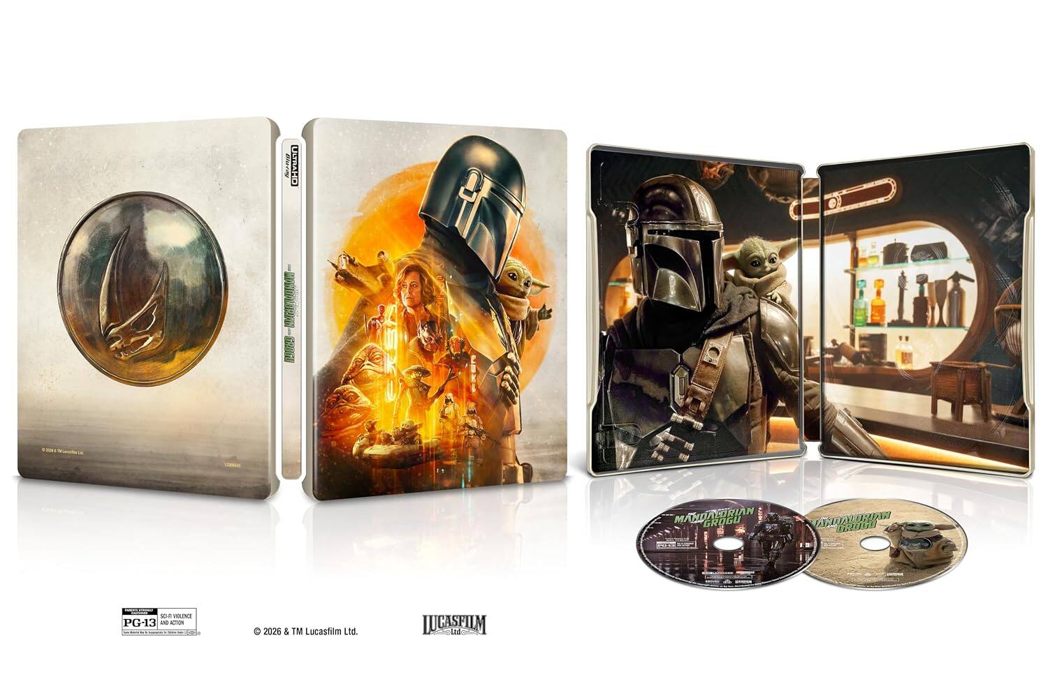 Front. Steelbook The Mandalorian And Grogu (2026) (4K + Digital).