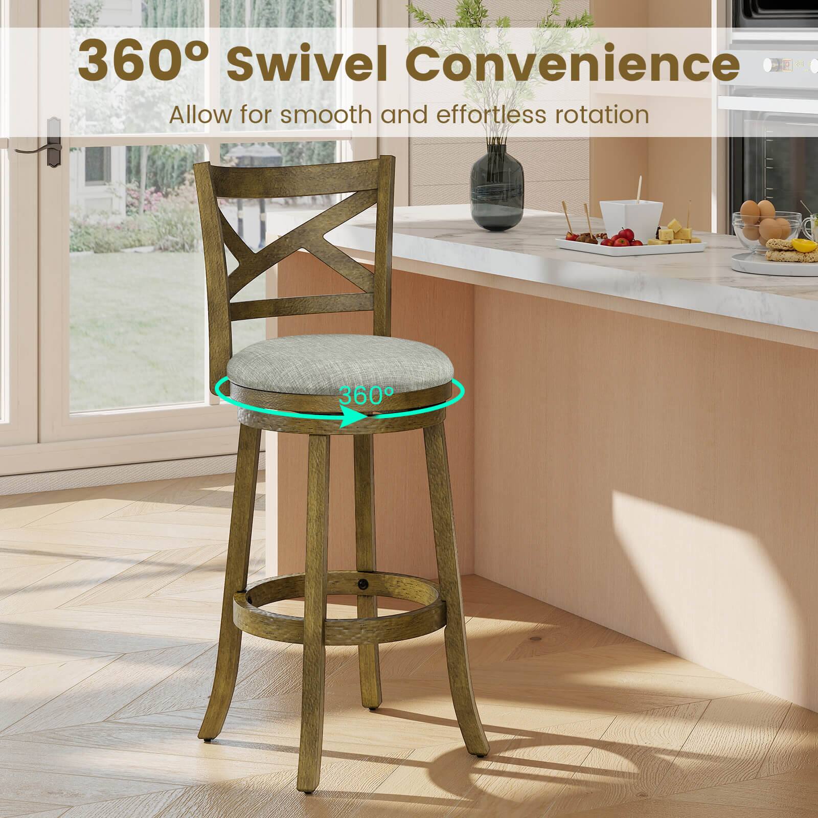 360° Swivel Convenience  
Allow for smooth and effortless rotation