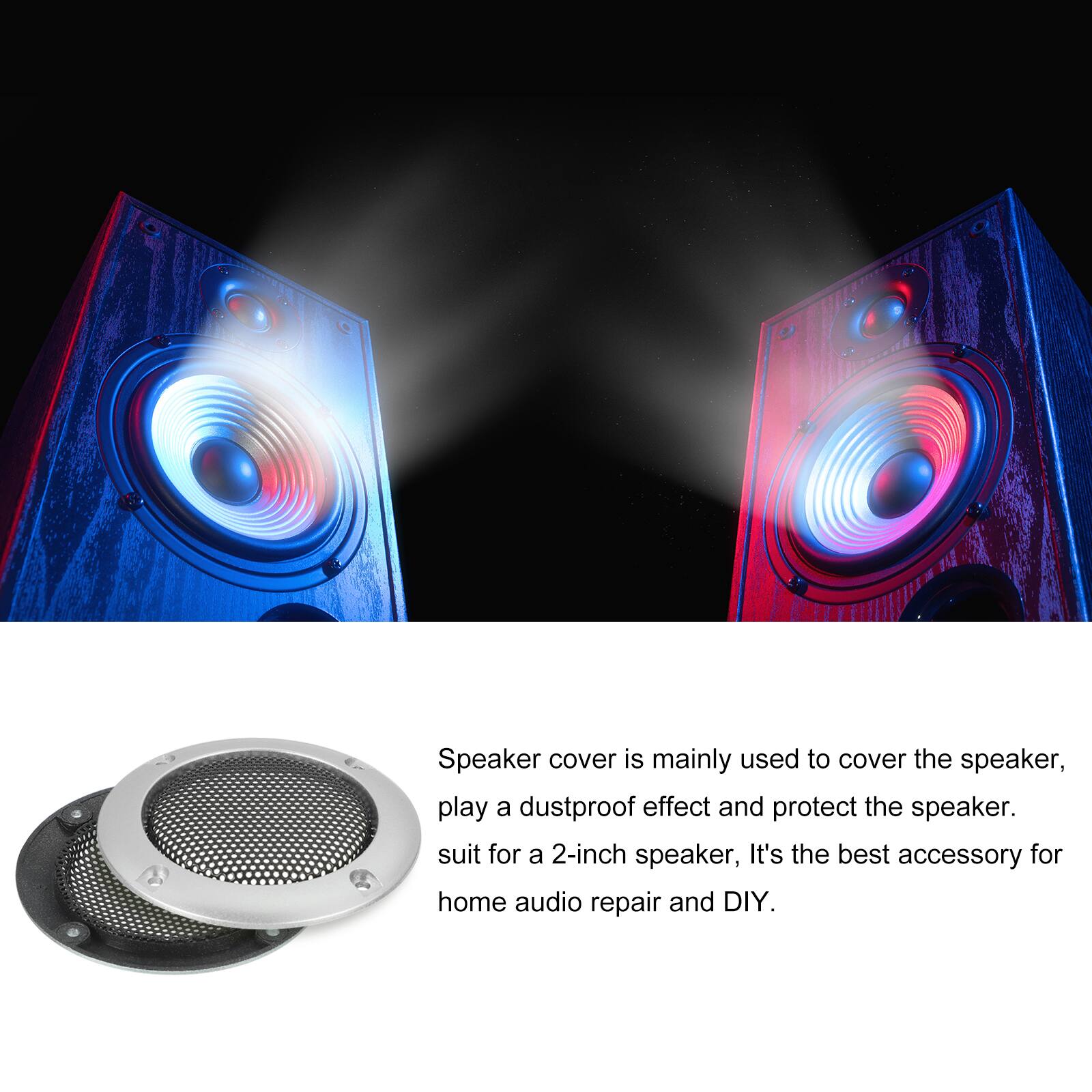 Speaker cover is mainly used to cover the speaker, play a dustproof effect and protect the speaker. It's the best accessory for home audio repair and DIY.
