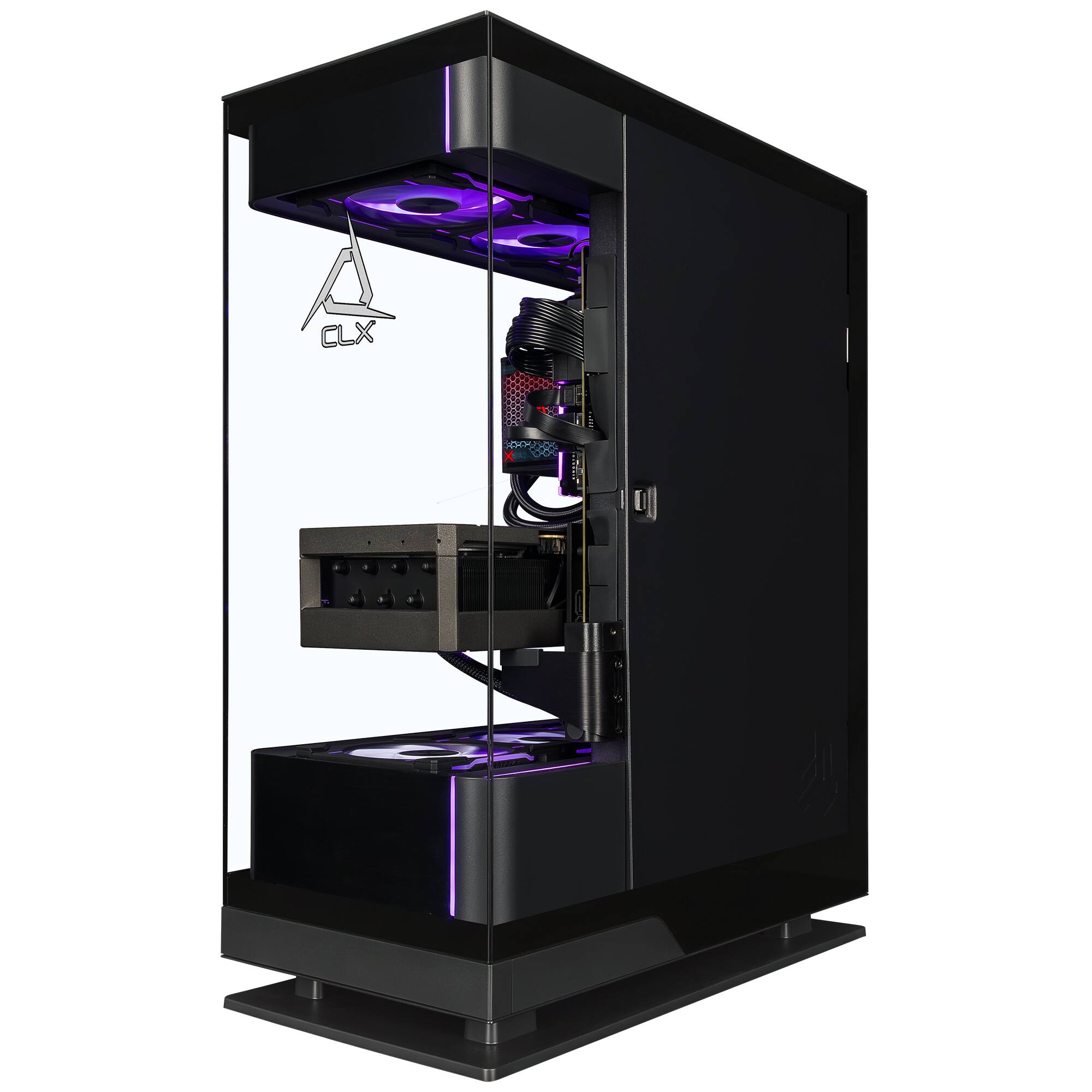 Alt View 12. CLX - CLX Ra Gaming Desktop - AMD Ryzen 9 9950X3D w/Tryx Panorama - 96GB DDR5 Memory - GeForce RTX 5090 32GB - 4TB NVMe SSD - Black.