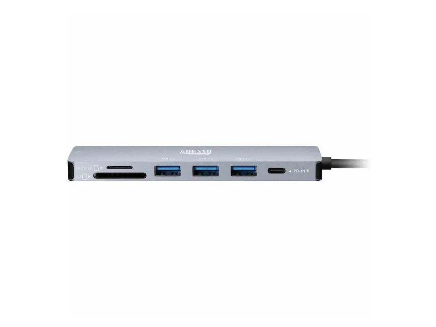Memory Card Reader Flashdrive Adesso AUH 4025 Docking Station USB C, SD, 2 Displays, Charging Black ...