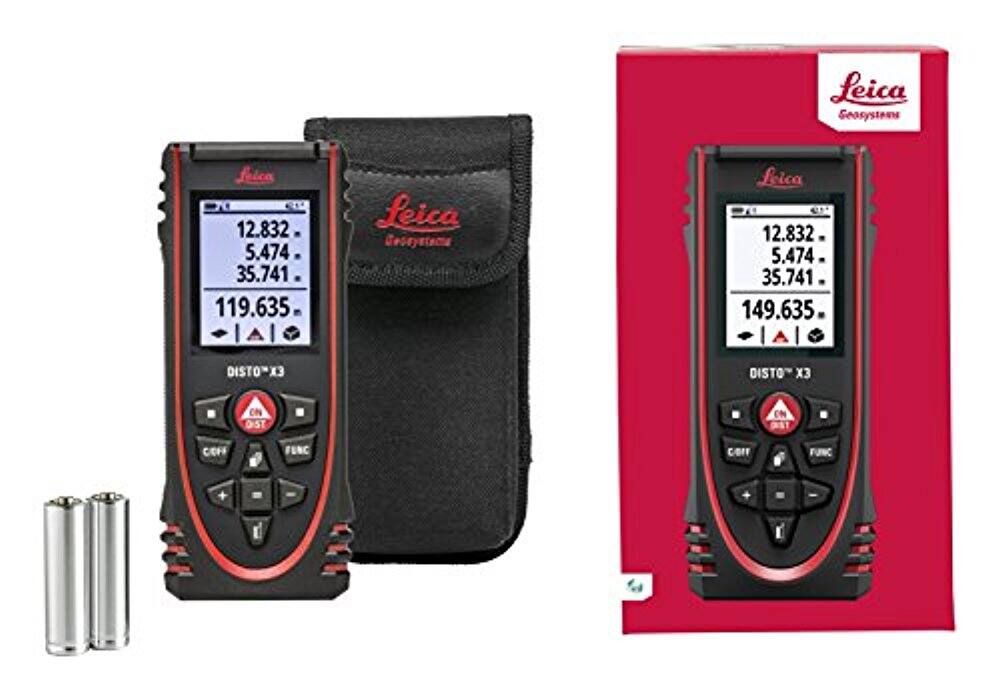 Leica Geosystems  
Leica DISTO X3  
12.832  
5.474  
35.741  
119.635  

Leica Geosystems  
Leica DISTO X3  
12.832  
5.474  
35.741  
149.635  

DISTO X3  
ON  
OFF  
FUNC  
COFF