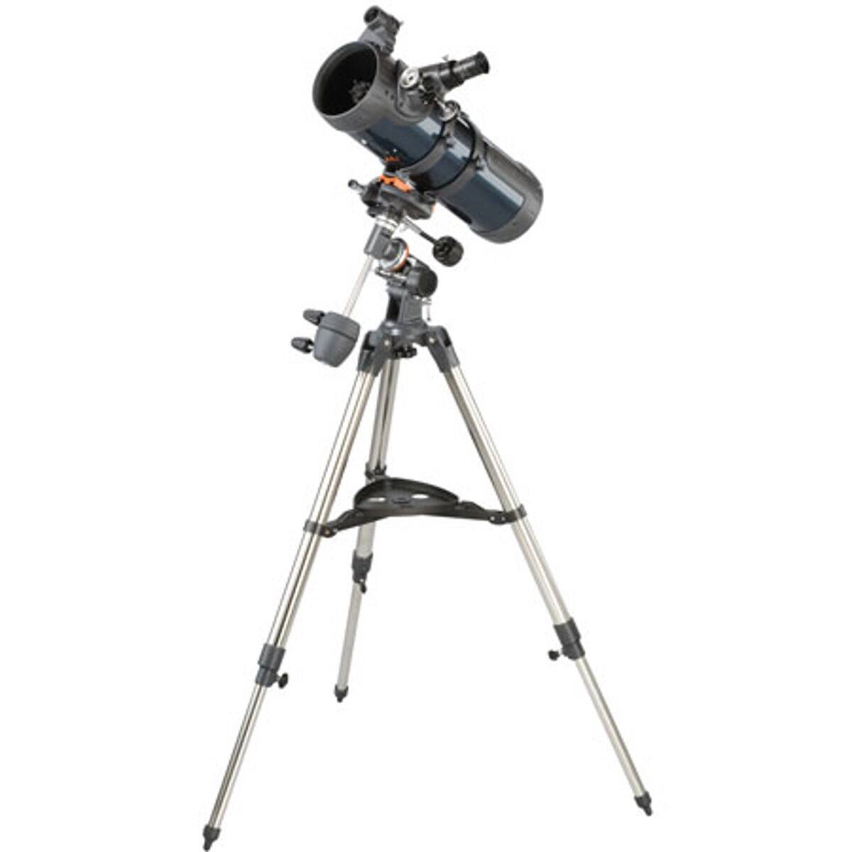 Front. Celestron - Celestron AstroMaster 114EQ 114mm f/8.8 Newtonian Reflector Telescope.