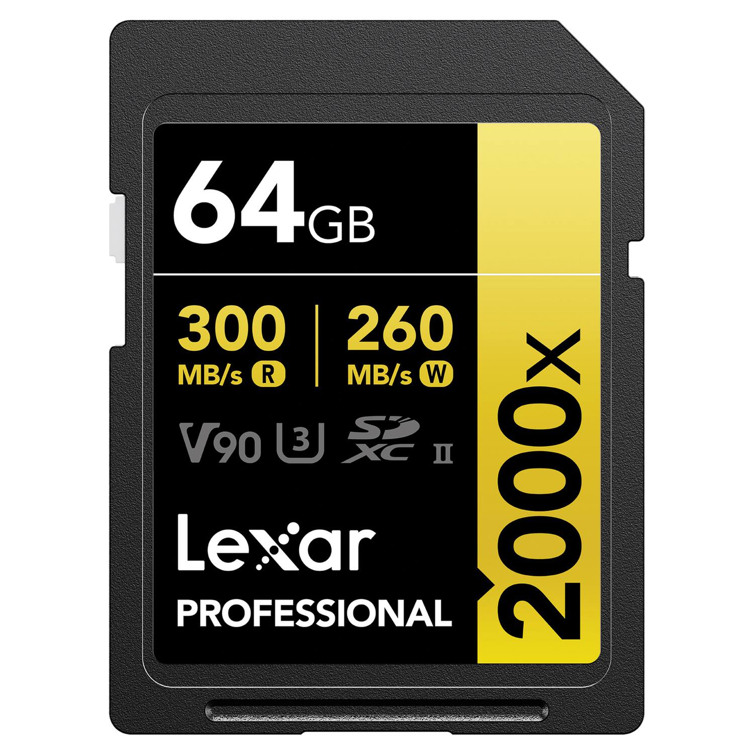 Lexar - Lsd2000064g-bnnnu Professional 2000x Sdhc/sdxc Uhs-ii Card (64 Gb)