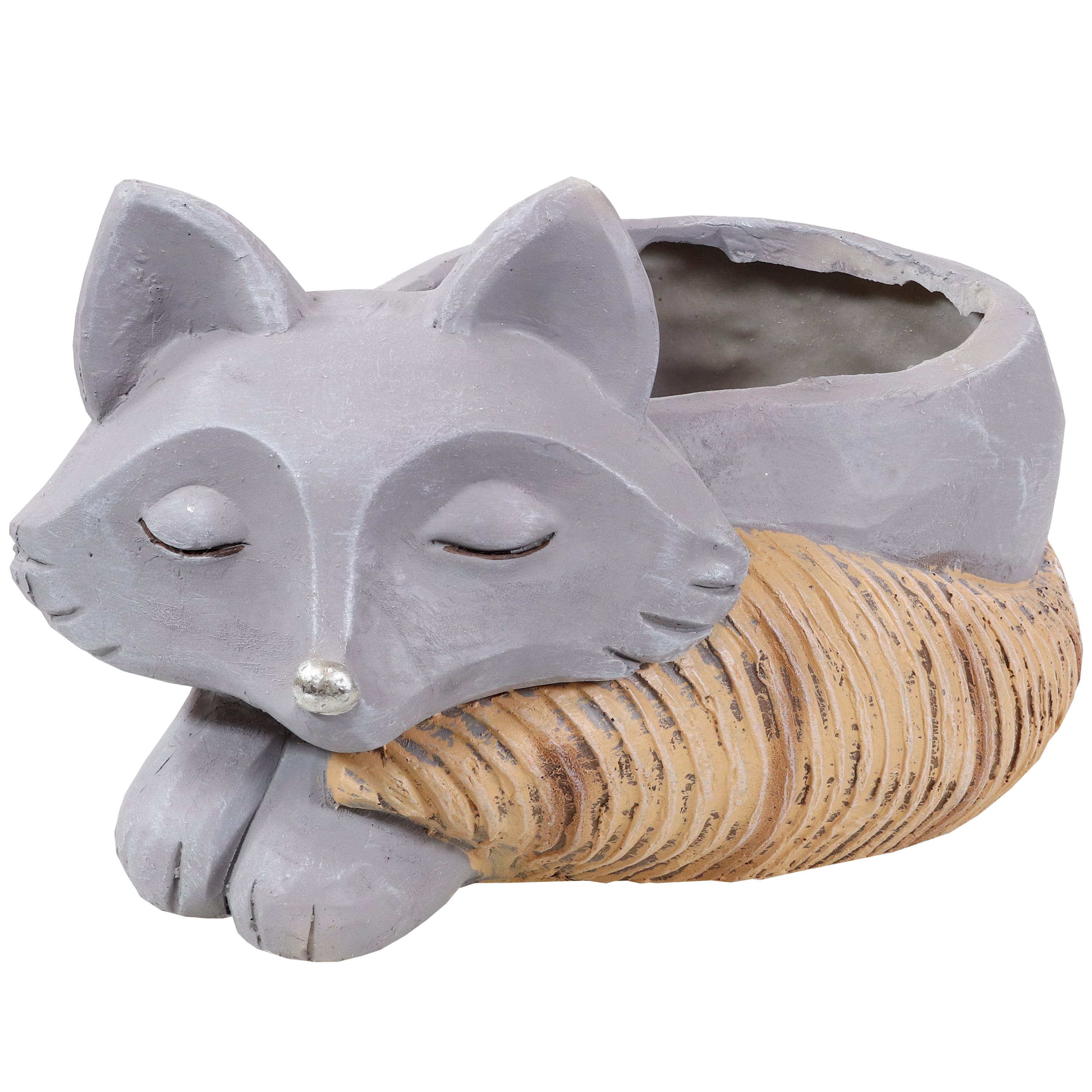 Sunnydaze - Magnesium Oxide Finley the Fox Indoor Plater Statue - 8 in - Light Gray price history on PriceWatchPro