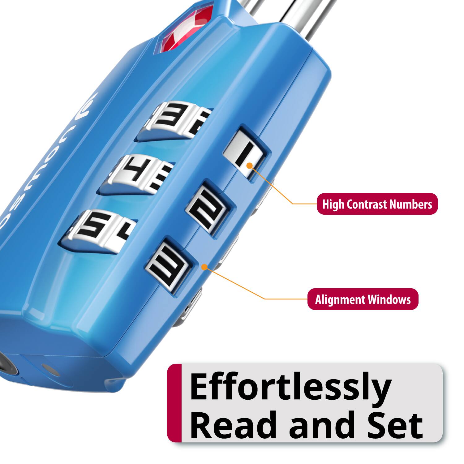 High Contrast Numbers, Alignment Windows, Effortlessly Read and Set