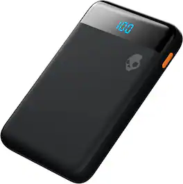Skullcandy - Stash Mini 5000mAh Portable Charger - Black/Orange