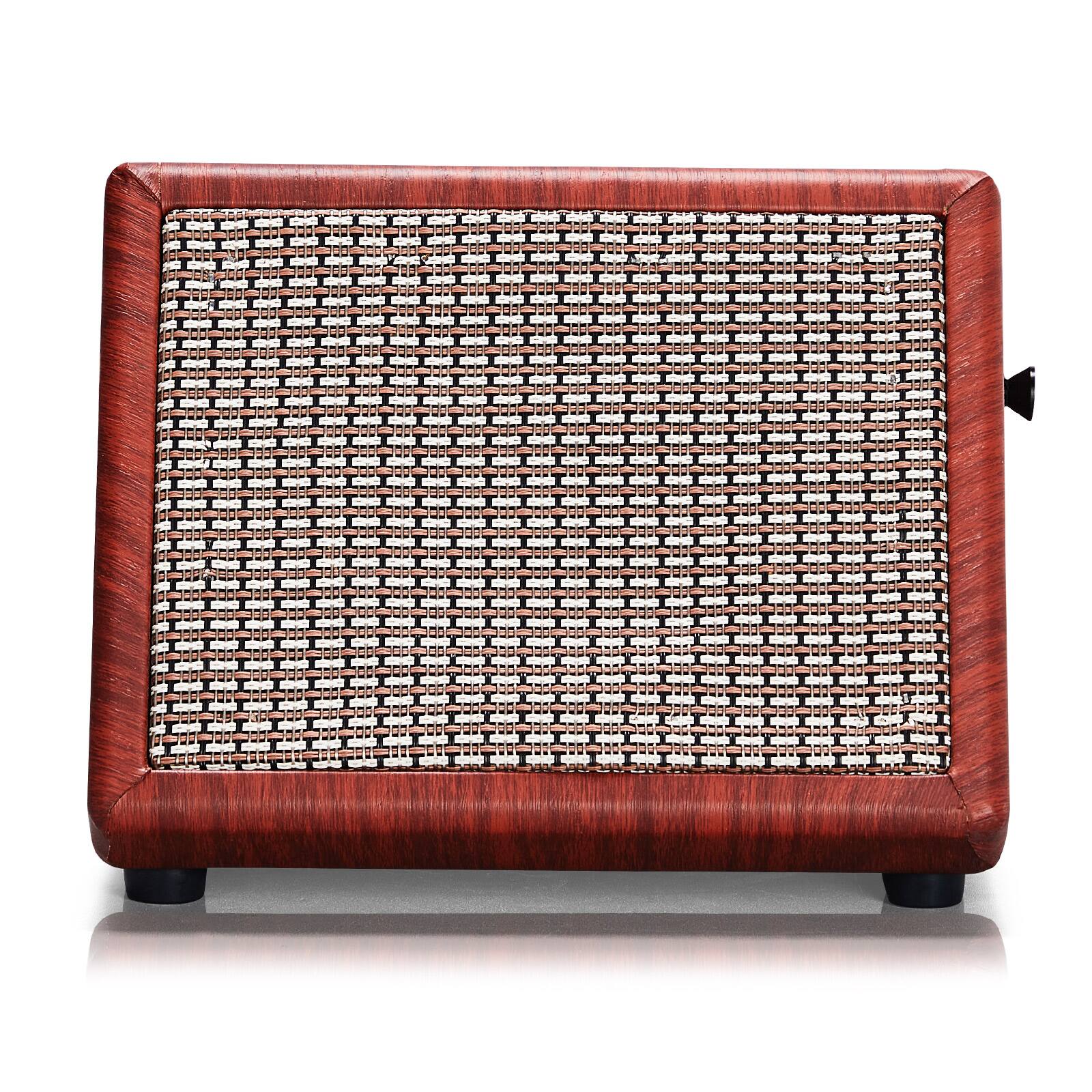 Angle. Winado - 20W Electric Guitar Combo Amp, Studio & Practice Amplifier with 5" Speaker for Electric Guitars, Rich, Clean Tone & Head.