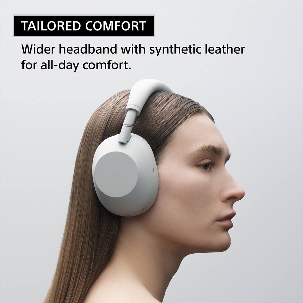 TAILORED COMFORT  
Wider headband with synthetic leather for all-day comfort.