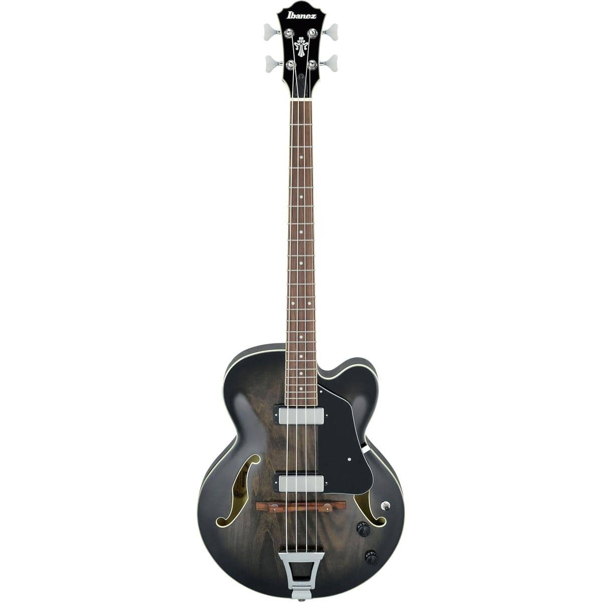 Ibanez - Artcore AFB200 Hollowbody Electric Bass Guitar, Laurel Fretboard, Transparent Black Sunburst price history on PriceWatchPro