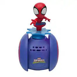 Lexibook - Tumbling robot – One-wheel perfectly balanced Spider-Man with light and sound effects.