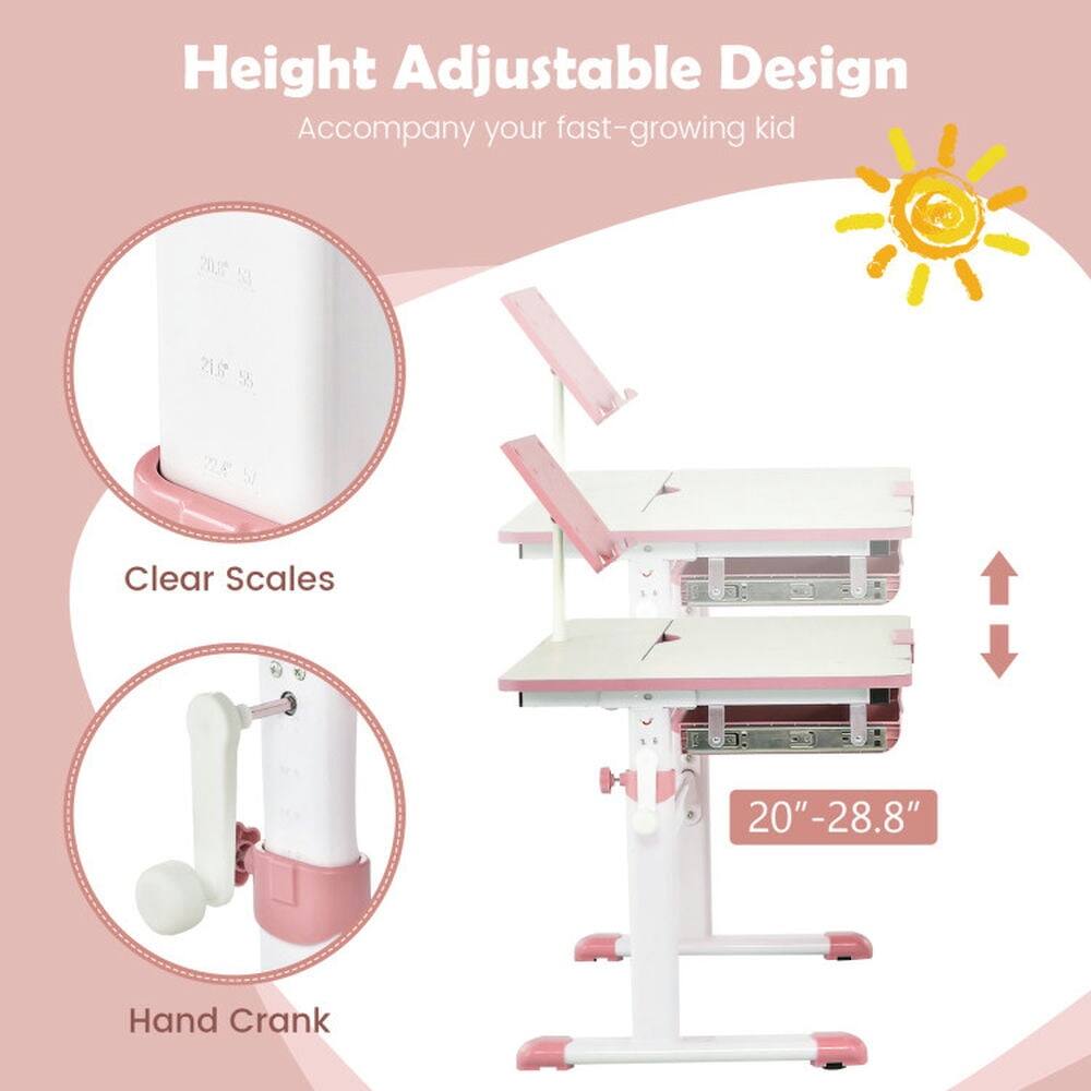 Height Adjustable Design  
Accompany your fast-growing kid  

Clear Scales  

Hand Crank  

20" - 28.8"