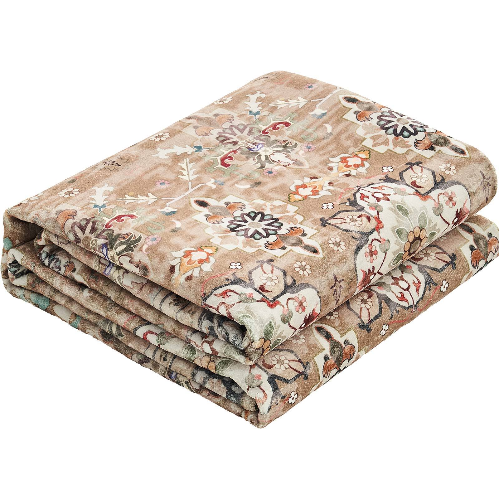 Alt View 5. VEVOR - Area Rug, 8 x 10 ft Large Washable Rug, Non-Slip and Tear-Resistant Soft Carpet, Pet & Child Friendly Vintage Area Rugs - Brown Green.