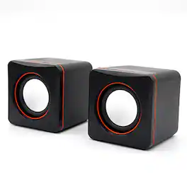 Cluzine - Mini Wired Desktop Computer Speaker, Dual Channel Stereo for PC & Laptop - 1