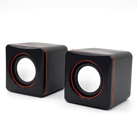 Front. Cluzine - Mini Wired Desktop Computer Speaker, Dual Channel Stereo for PC & Laptop - 1.