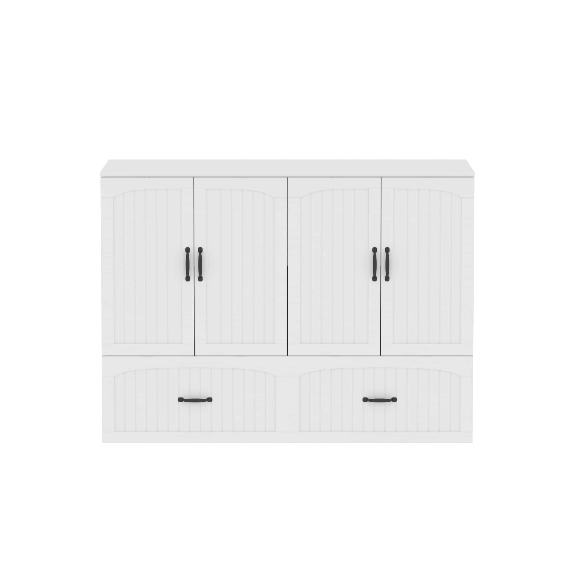 Front. Famapy - Famapy Multifunctional Murphy Bed: Space - Saving Transformer - White.