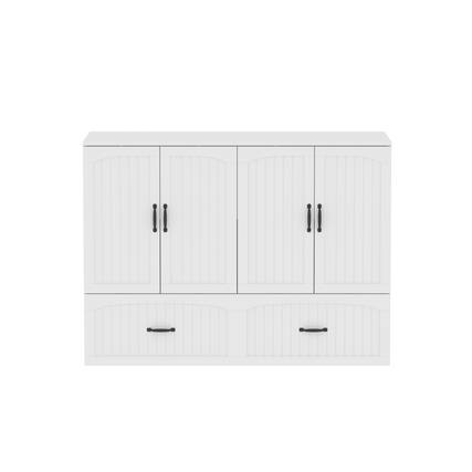 Front. Famapy - Famapy Multifunctional Murphy Bed: Space - Saving Transformer - White.