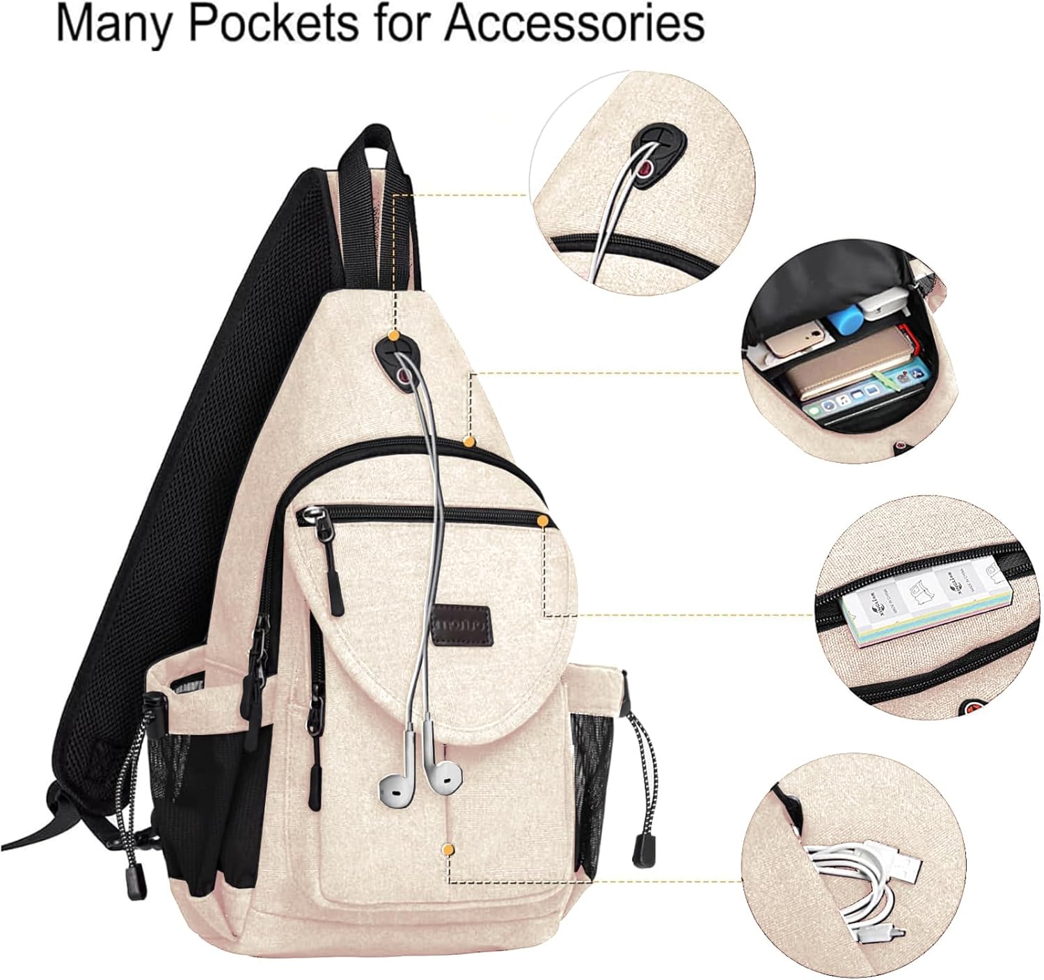 Many Pockets for Accessories