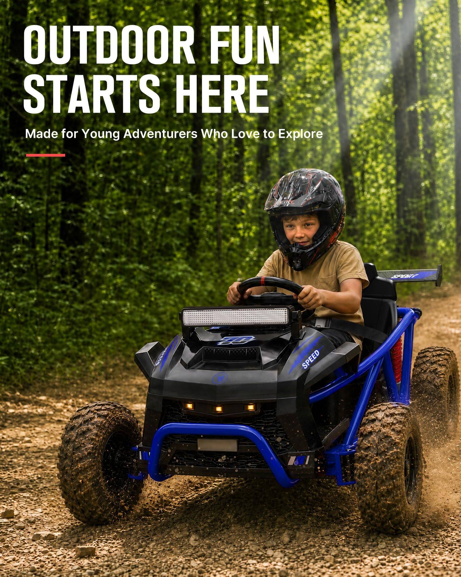 OUTDOOR FUN STARTS HERE  
Made for Young Adventurers Who Love to Explore