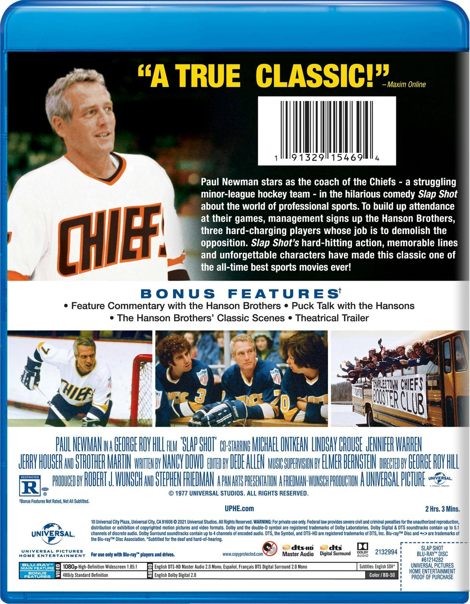 Angle. Slap Shot (Blu-ray New Box Art) [Blu-ray].