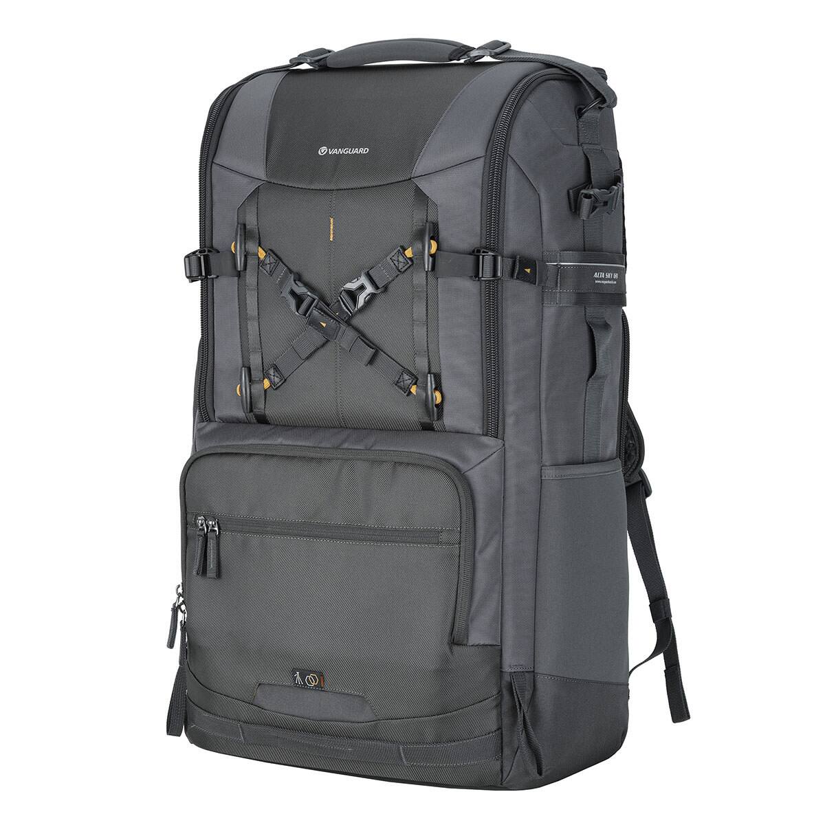Alt View 1. Vanguard - Vanguard Alta Sky 69 49L Camera Backpack, Dark Gray.