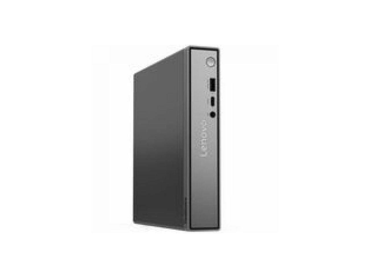 Front. Lenovo - Lenovo ThinkCentre neo 50q Gen 5 Tiny Desktop, Intel Core i5-13420H, 8GB RAM, 256GB SSD, Windows 11 Pro, Wi-Fi 6E - Black.