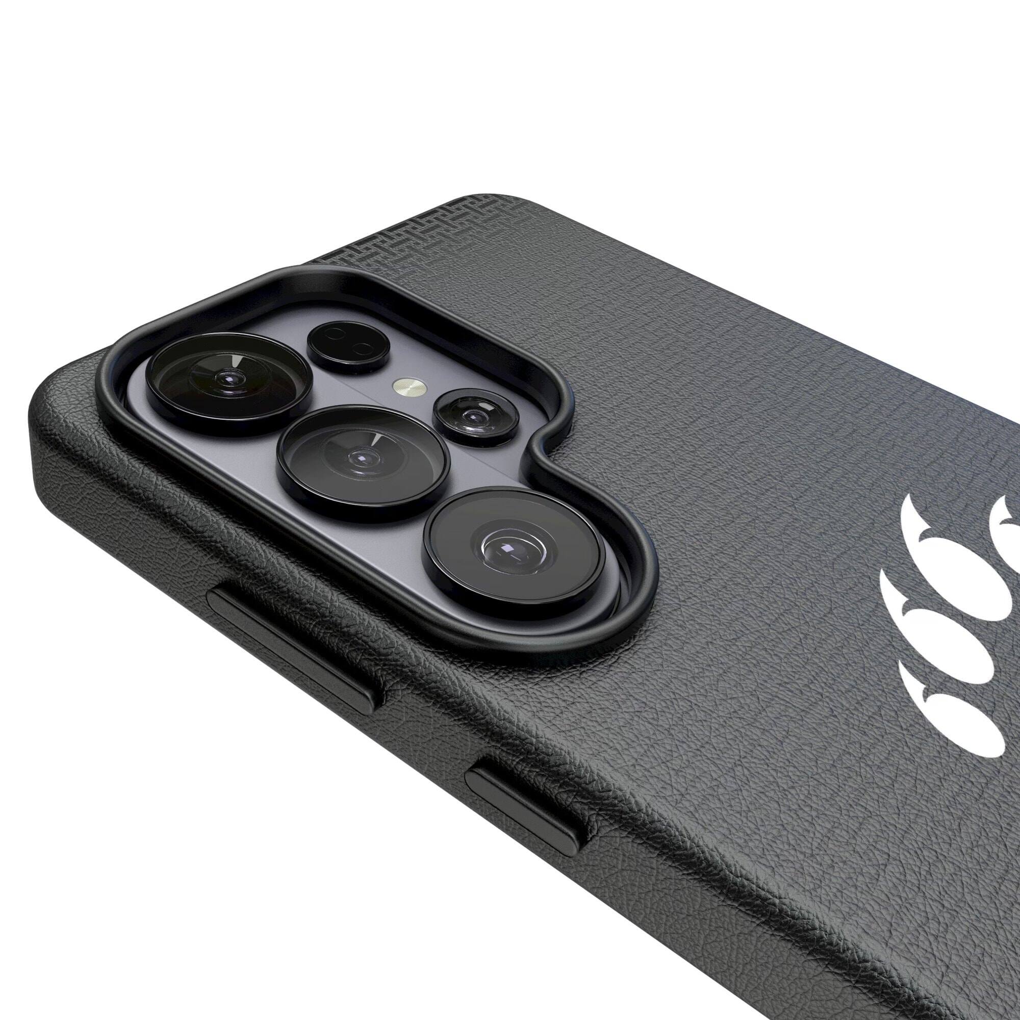 Alt View 2. Keyscaper - Cincinnati Bearcats Linen Galaxy Magnetic Bump Case - S25 Ultra - Black.