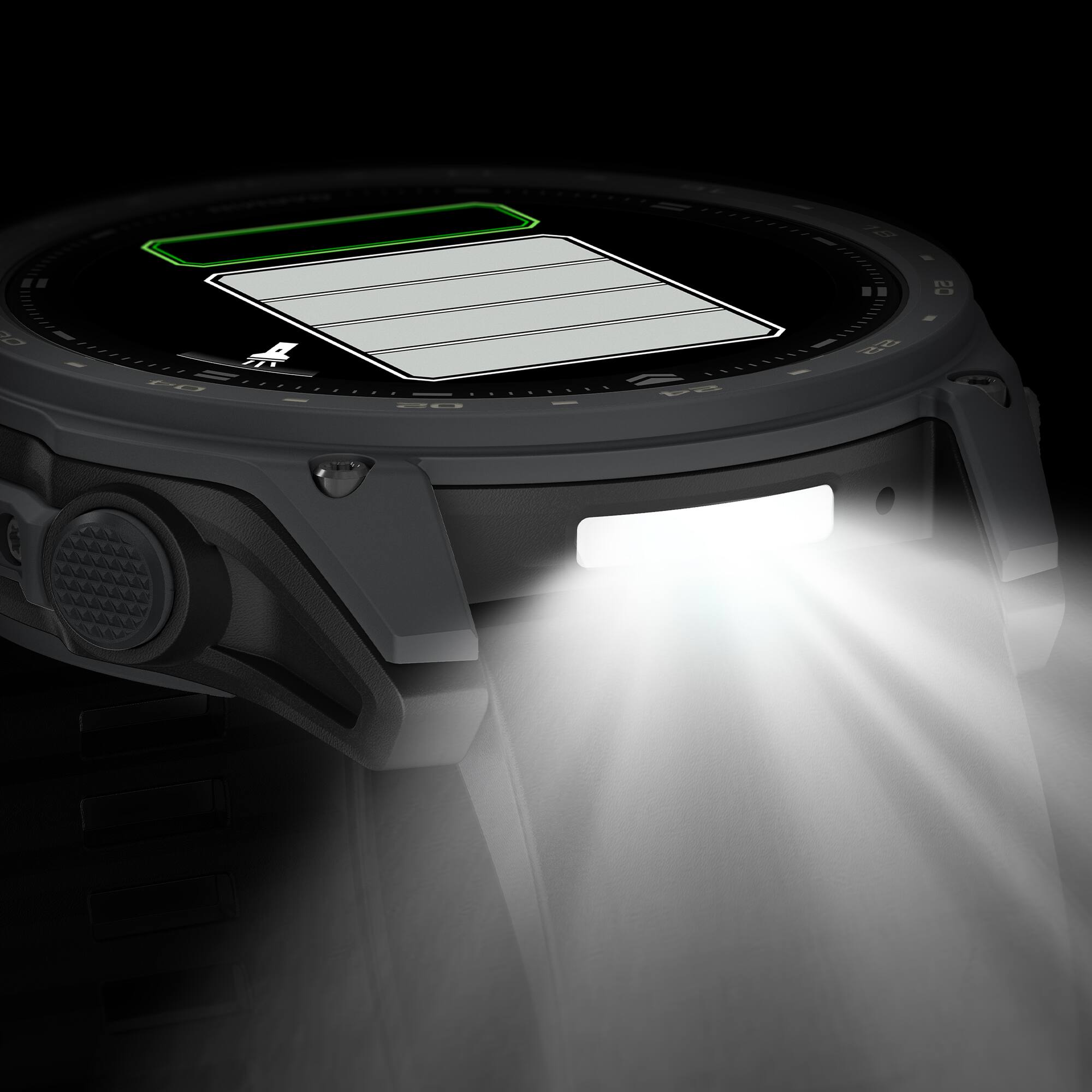 Back. Garmin - Garmin Tactix 8 Cerakote - AMOLED - Slate Gray - Slate Gray.