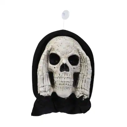 Front. Funworld - Scary Peeper 12 Inch Reaper Halloween Décor - White.