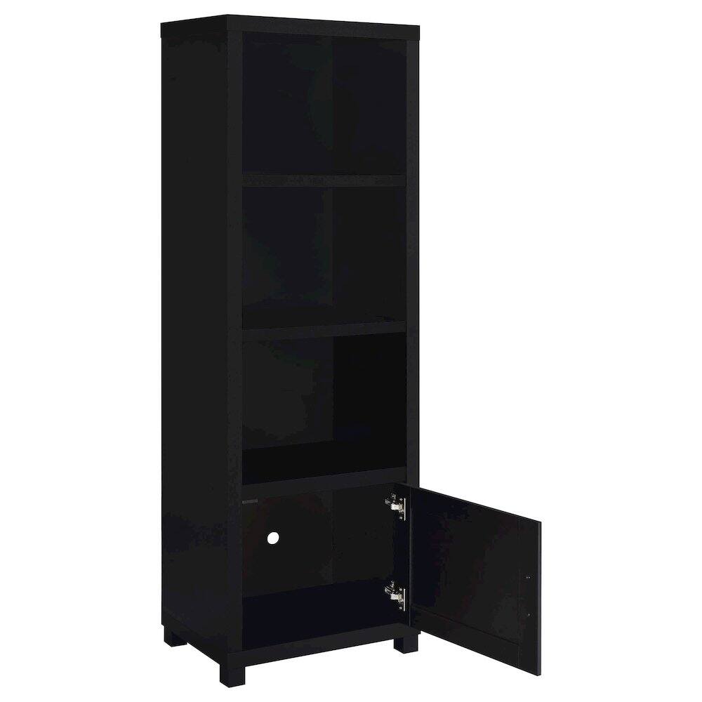 Alt View 4. Coaster Co. of America - Jupiter 3-piece Entertainment Center 79-inch TV Stand Black - Black.