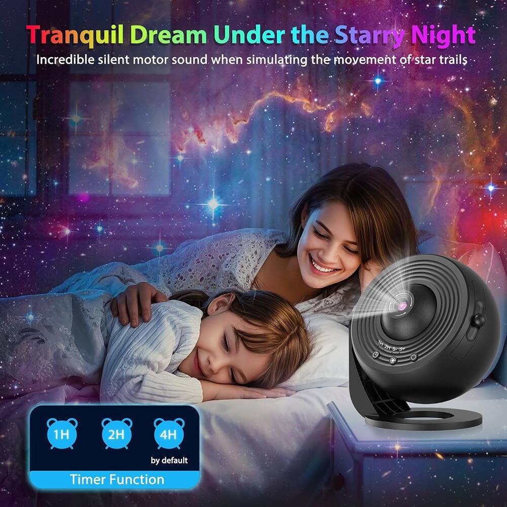 Tranquil Dream Under the Starry Night

Incredible silent motor sound when simulating the movement of star trails

1H 2H 4H by default

Timer Function