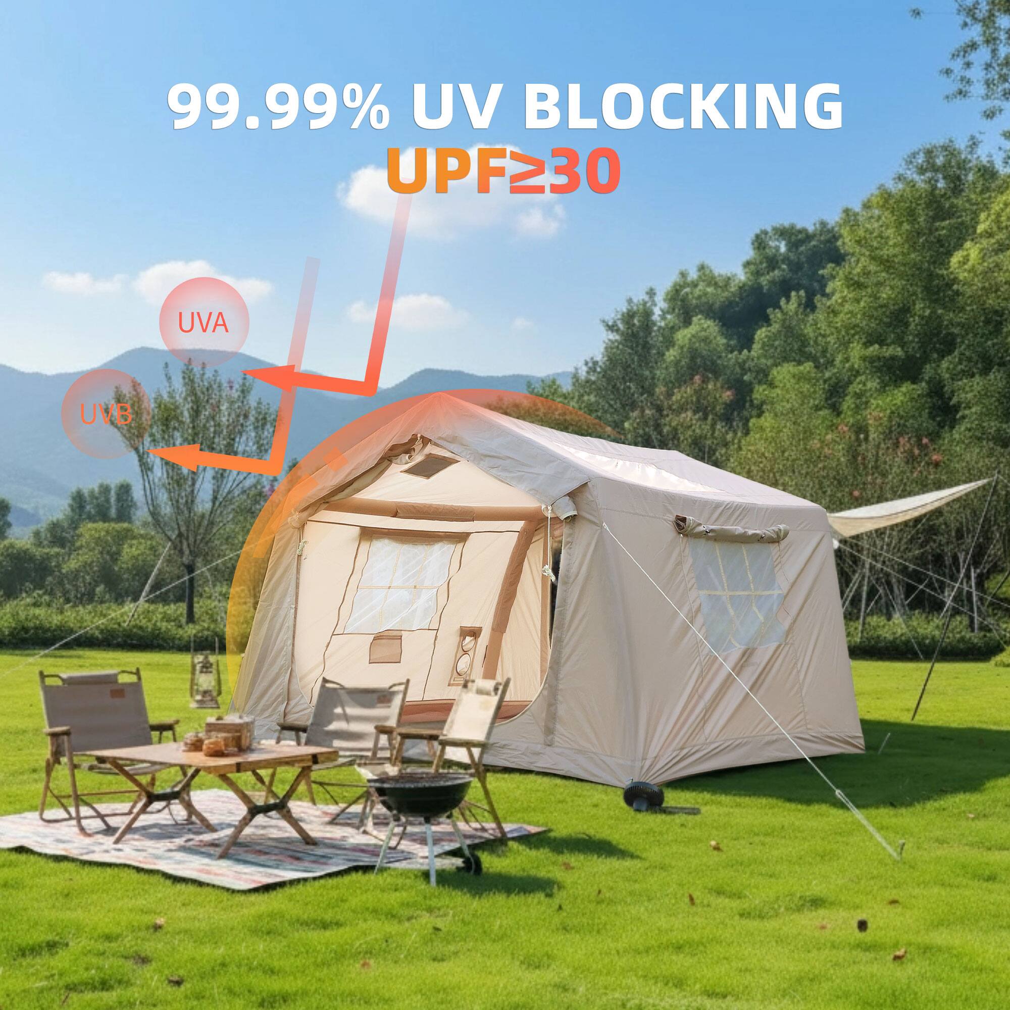 99.99% UV BLOCKING  
UPF ≥30  
UVA  
UVB