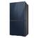 Alt View 21. Samsung - BESPOKE 23 cu. ft. 4-Door Flex French Door Counter Depth Smart Refrigerator with Customizable Panel Colors - Navy Glass.
