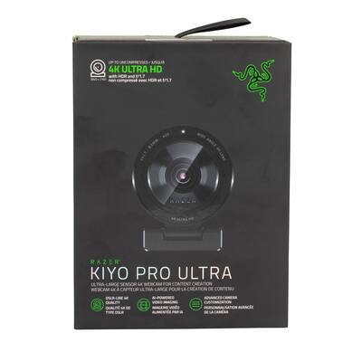 Razer Kiyo Pro Ultra 4K Webcam, Large Sensor, Auto Light Razer Kiyo Pro Ultra 4K Webcam, Large Sensor, Auto Light