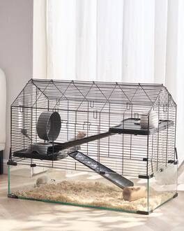 VEVOR - Hamster Cage, 360° Viewing Transparent Hamster Habitats, Small Animal Cage, 29.5 x 17.3 x 24 in