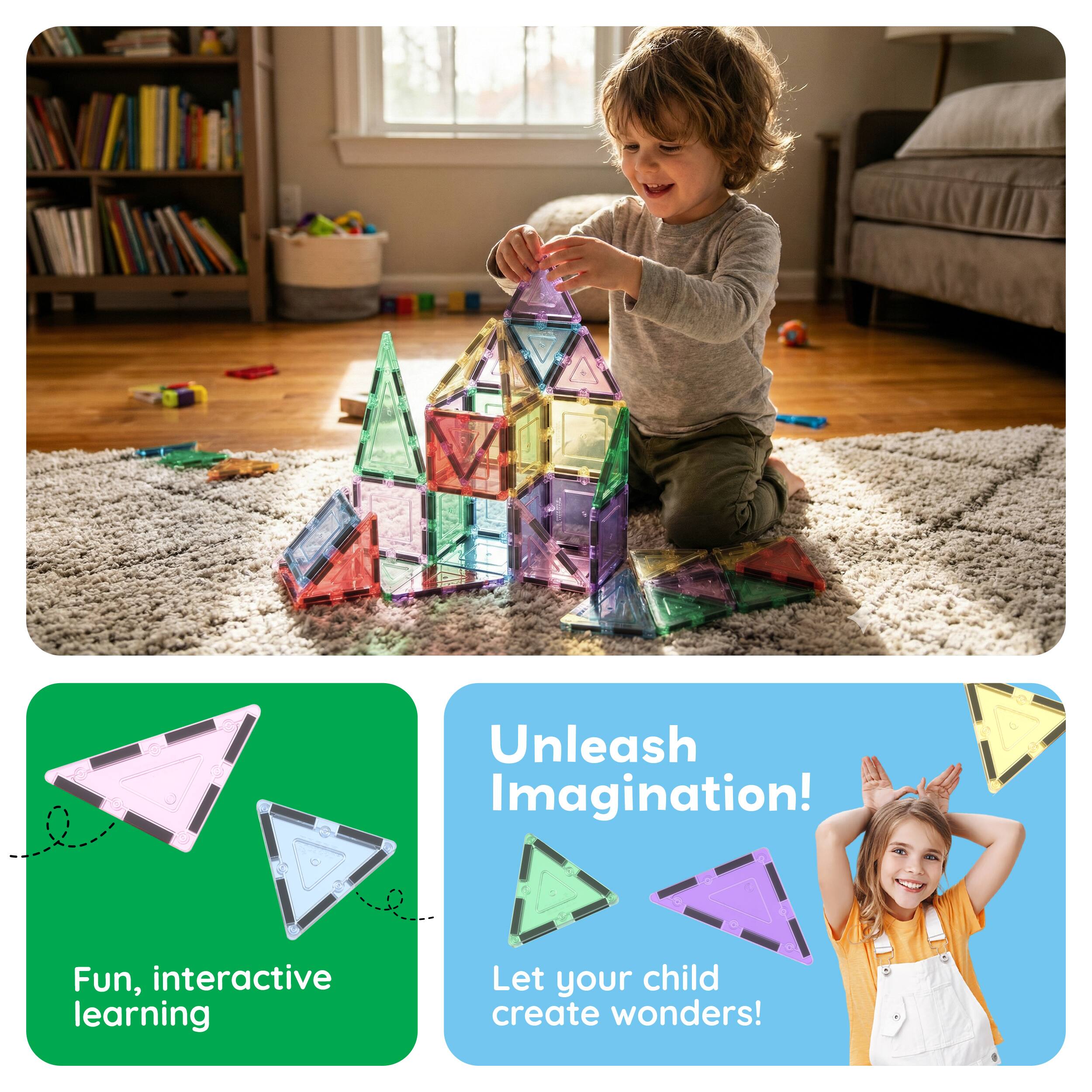 Unleash Imagination!  
Fun, interactive learning  
Let your child create wonders!