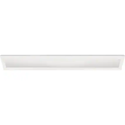 Front. Amber Sporting Goods - Feit Electric 74189 - FP0.5X4/6WY/WH Indoor Rectangular Linear Flat Panel LED Fixture.