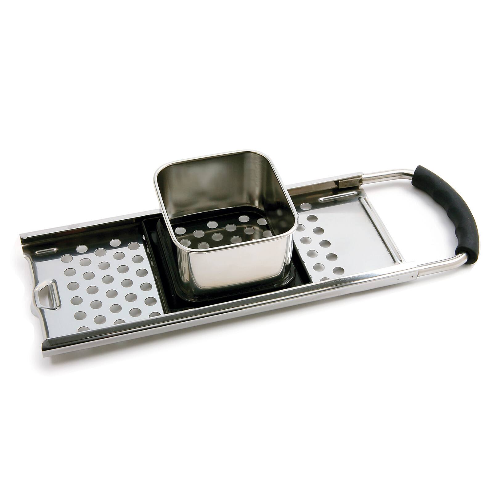 Front. Norpro - Stainless Steel Spaetzle Maker with Non-Slip Handle - Silver.
