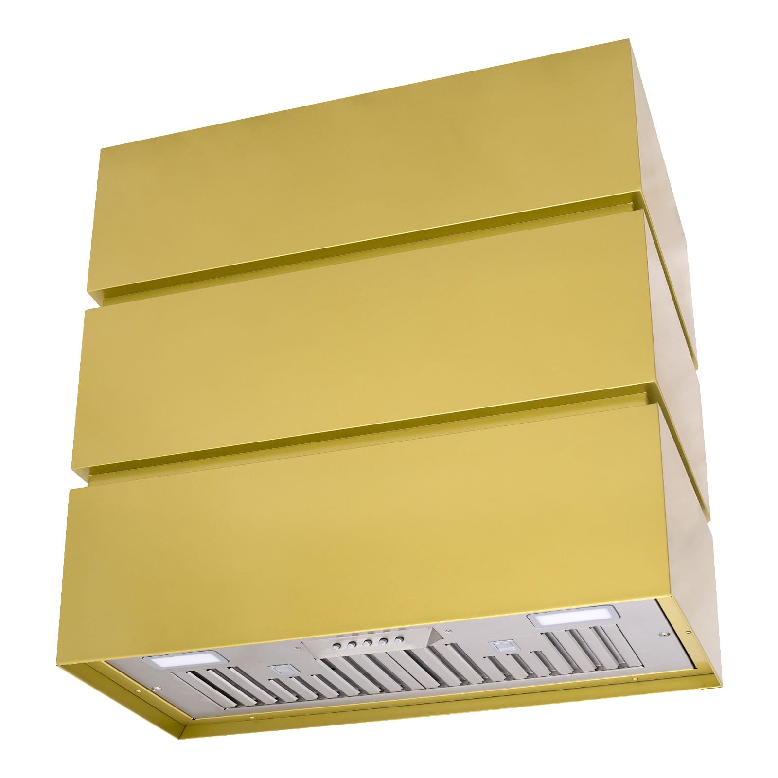 Akicon - 30 inches - Externally Vented - Wall Range Hood - Gold
