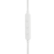 Alt View 4. JBL - JBL Tune 310C - Wired Hi-Res in-Ear Headphones, Tangle-Free Flat Cable, 3-Button Remote with Microphone (White) - White.