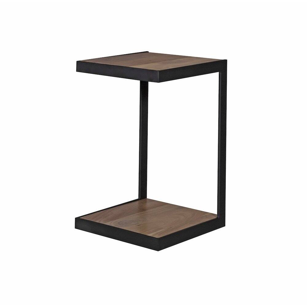Alt View 2. Porter Designs - Manzanita Live Edge Solid Acacia Wood End Table - Natural.
