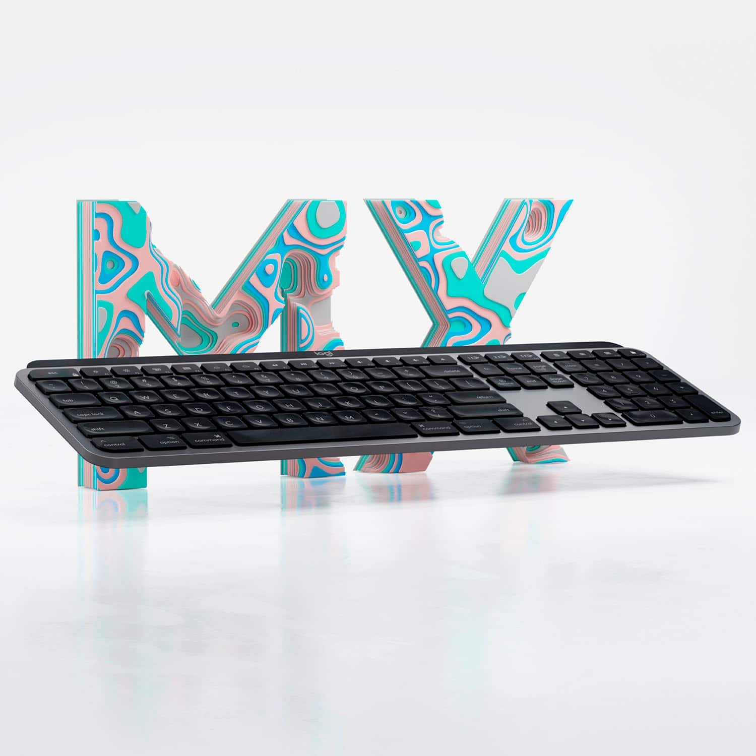 Logitech MX deals Keys Wireless Membrane Smart Illumination Mac Keyboard