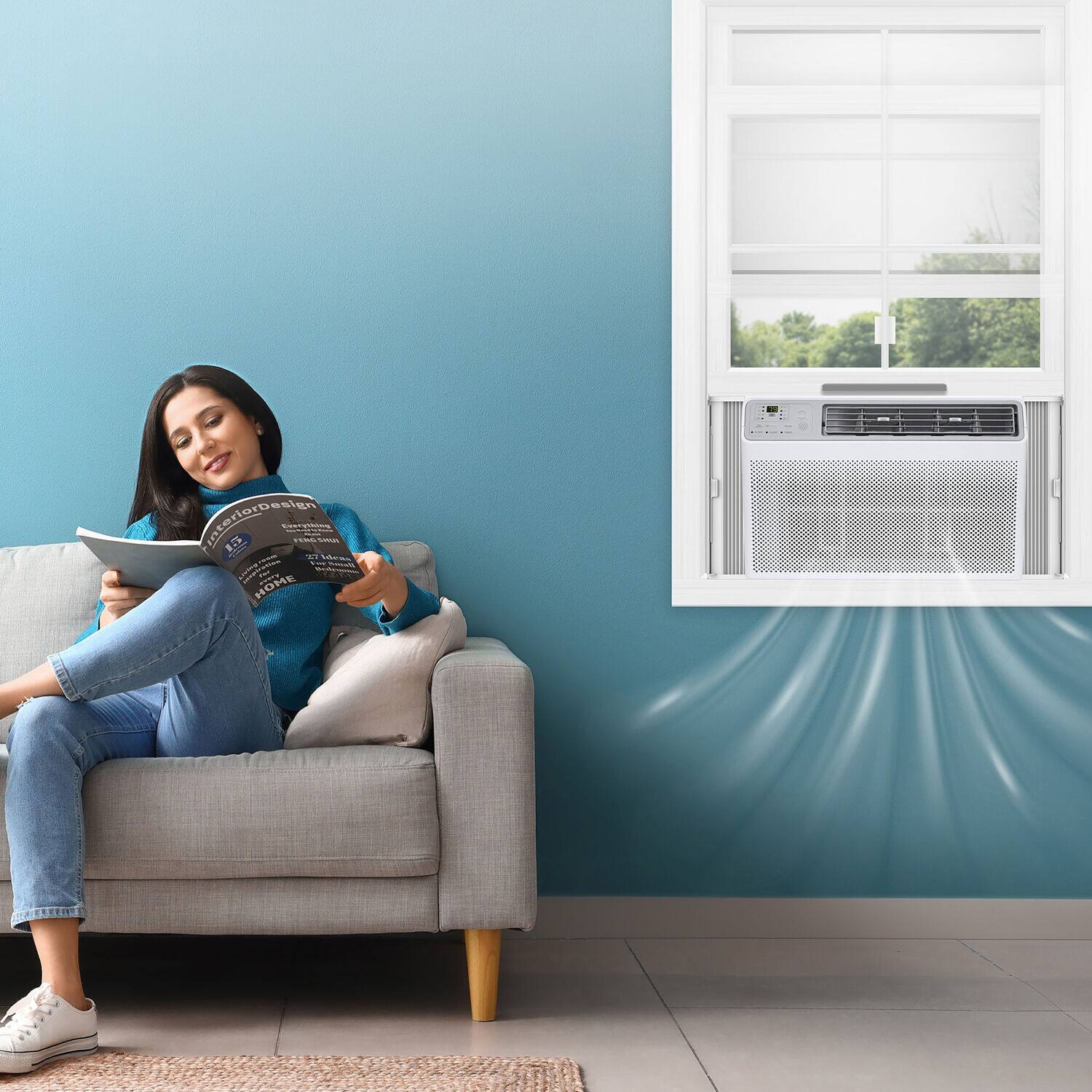 Design interior in an apartment.