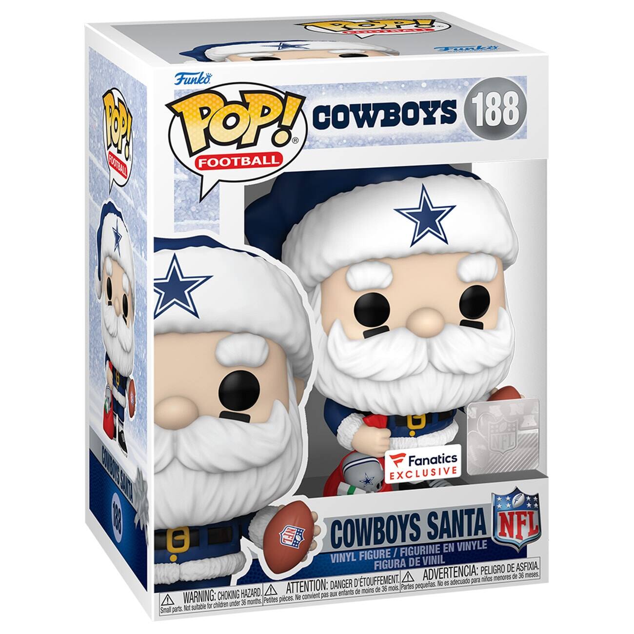 Dallas Cowboys Santa Funko Pop! Exclusive Vinyl Figure